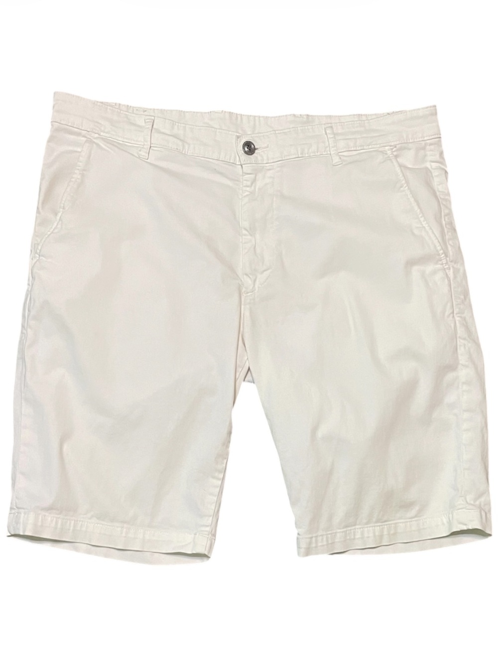 Men's AG Adriano Goldschmied Wanderer Slim Trouser Shorts White 36 Stretch White